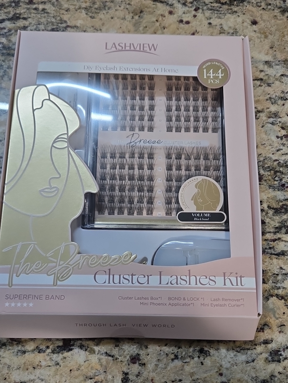 The Breeze Cluster Lashes Kit - Pink